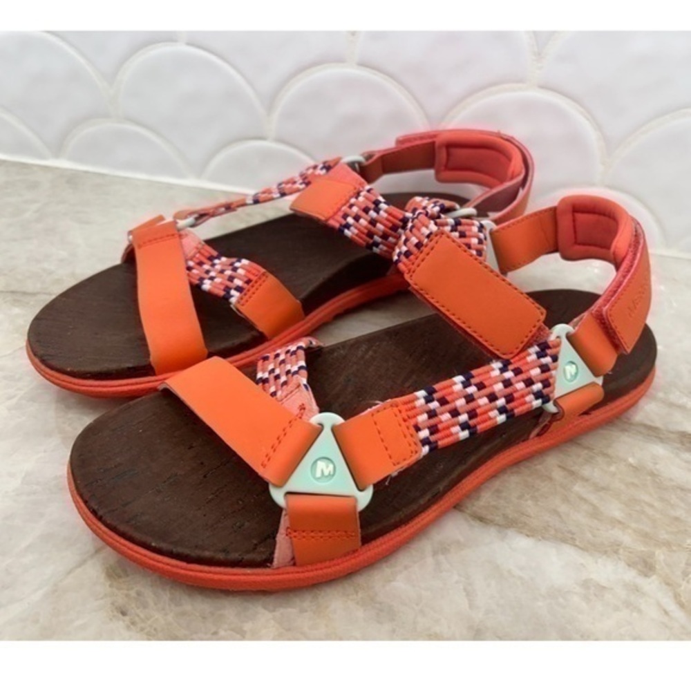 Merrell Around Town Hot Coral Sandal 6